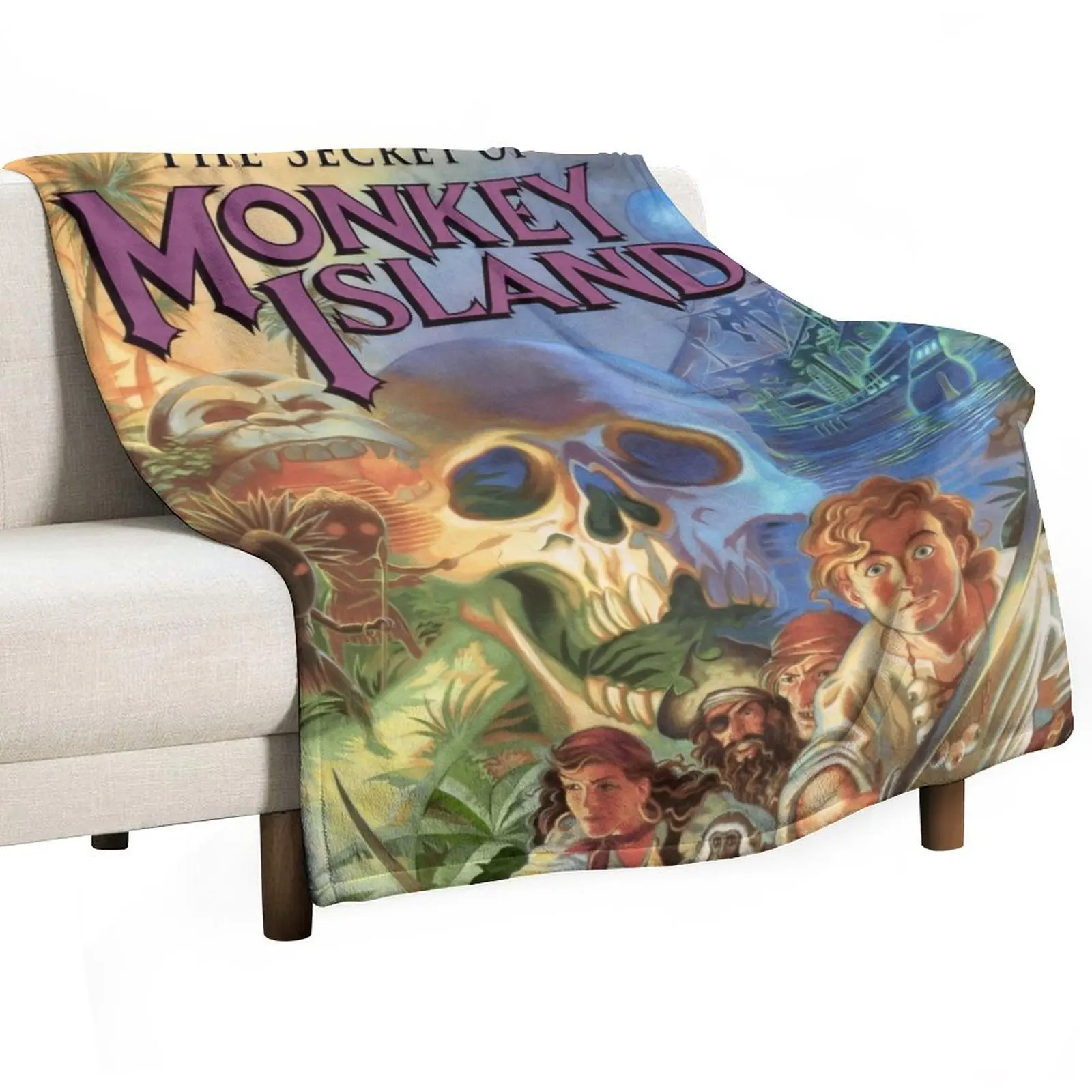 The Secret of Monkey Island Throw Blanket Luxury Throw Shaggy Luxury Thicken Decoratives Blankets