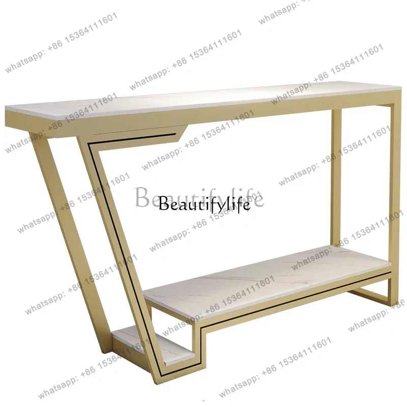 

FG28*Rock slab living room partition integrated creative kitchen wall bar table household high balcony table