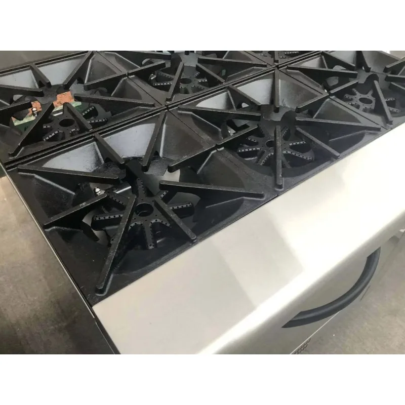 Custom Commercial Hotel Restaurant Supplies Heavy Duty Quality Stainless Steel 6  Burner Gas Stove with Oven
