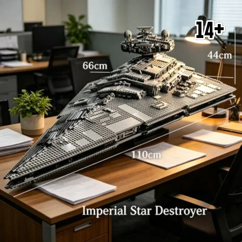 

Bandai New Arrival 75252 Imperial Star Destroyer Theme Collection Bricks Construction Toy Gift compatible with LEGO bricks