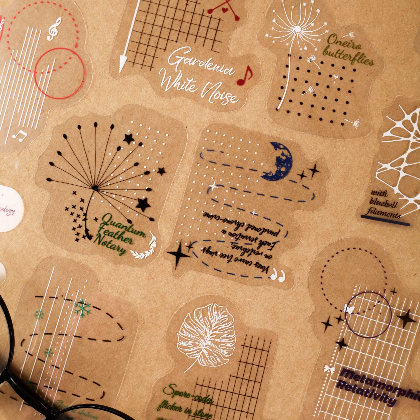 

20pcs Kawaii Stationery Stickers White Night Star Array Planner Decorative Mobile Stickers Scrapbooking DIY Craft stickers ֽ