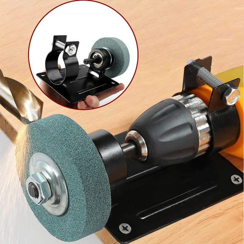 

Hand Electric Drill To Grinder Machine Sander Conversion Head Set Grindstone Polishing Grinding Wheel Knife Hrinder Metal Polish