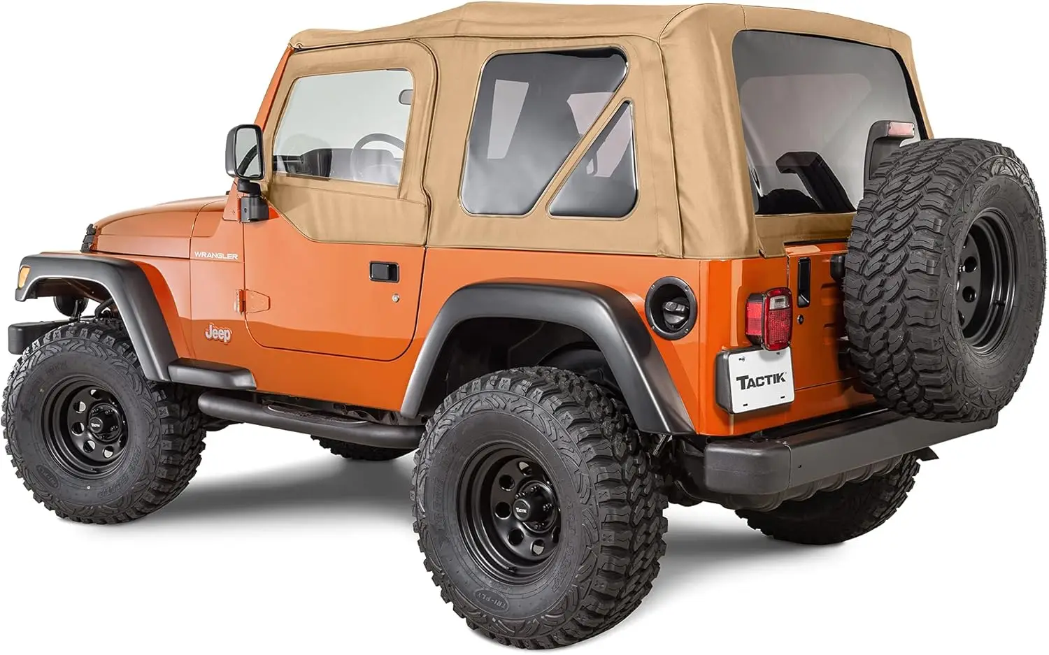 

Fits Jeep Wrangler TJ 1997-2006 - Custom-Fit Fabric Roof with Removable Side and Back