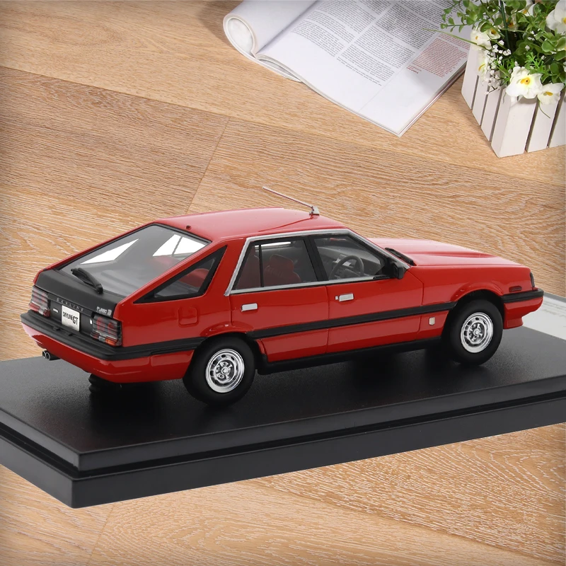 Hi-Story Brand 1/43 Scale Model Cars Resin Diecast SKYLINE HATCHBACK 2000 TURBO GT-E·X (1984) Car Model Collection Decoration