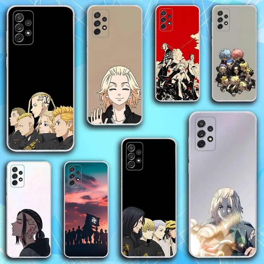 

T-Tokyo Revengers Cool Phone Case For Samsung S30,23,21,22,20, FE lite,S10,9,8,7 PIus Note20ultra Soft Transparent
