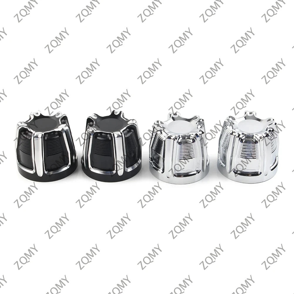 1 Paar Motorfiets Vooras Moer Cap Covers Aluminium Voor Harley Softail Touring Street Glide