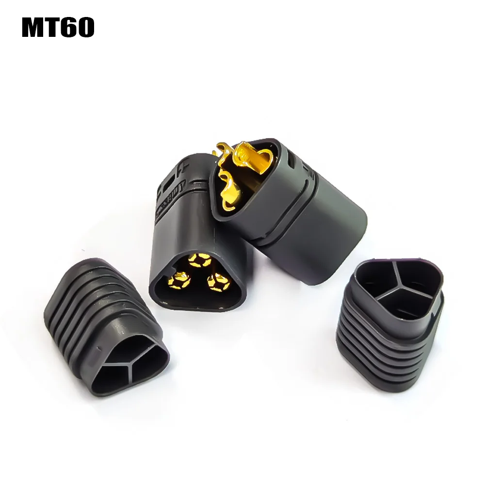 

Amass MT60 Black Male Female 10/20/50 Pairs 3.5mm Plug Connector With Sheath Set For RC Multicopter Quadcopter Airplane Toy
