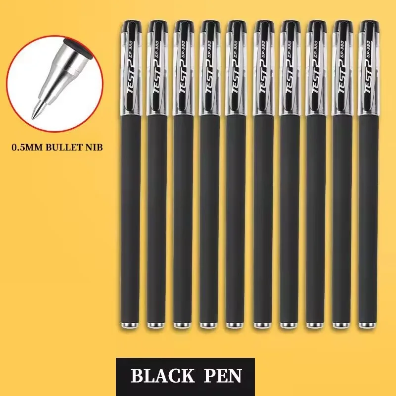 

Черная матовая гелевая ручка, ручка для подписи, красная и синяя, для студентов, офиса, экзаменов, специальная ручка, оптом, высококачественная, цветная