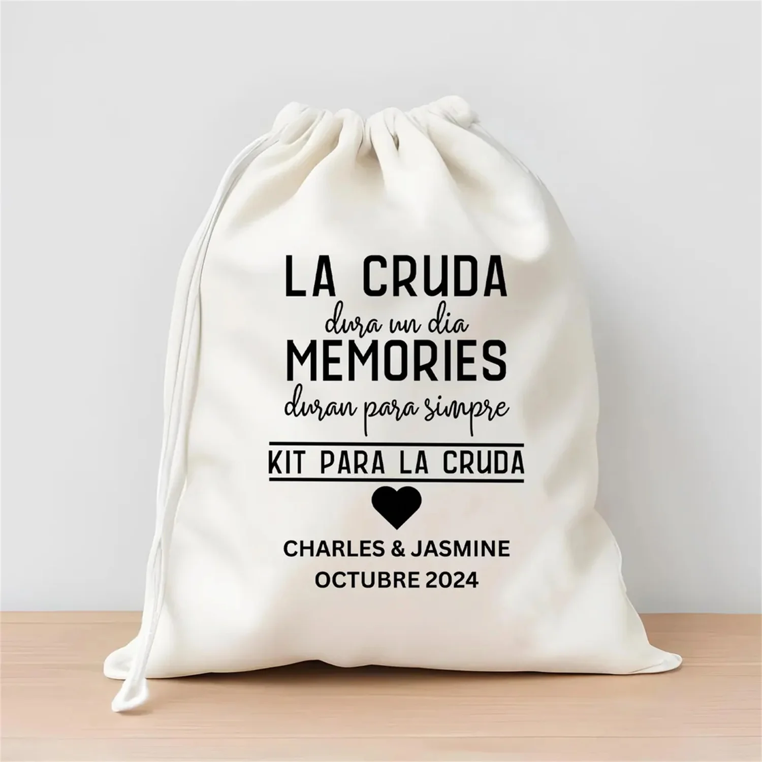 20 Pcs Personalized La Cruda Hangover Kit Bags - Hangover Only Last a Day Bags - Mexico Hangover Kit Bag - Custom Wedding Favor