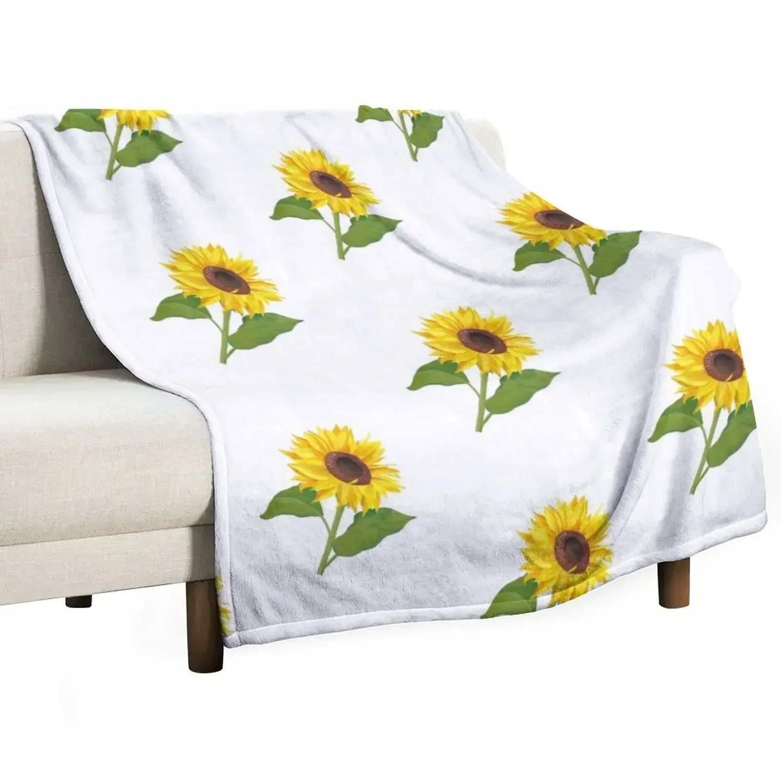 

Sunflower Throw Blanket Nap Vintage Blankets