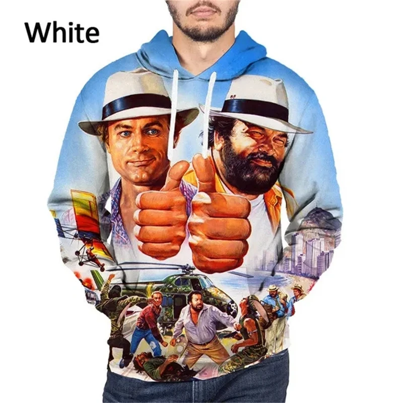 Summer New Style Terence Hill And Bud Spencer 3D Printed Hoodie Men And Women Funny Hip-hop Casual Fashion Cool Tops Sweatshirts