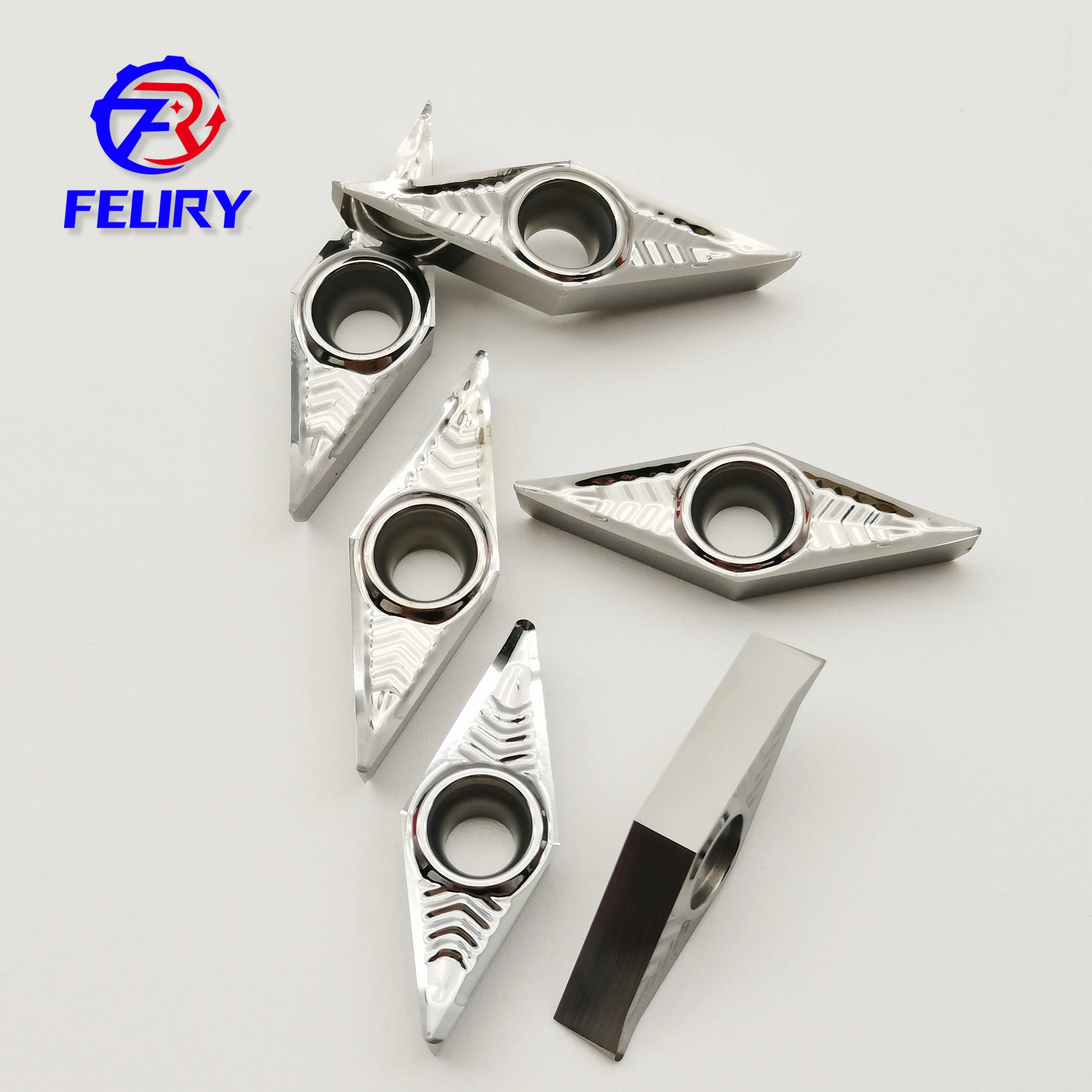 

VCGT110302 VCGT110304 VCGT110308 VCGT160402 VCGT160404 VCGT160408-AL High quality carbide tools can process copper and aluminum