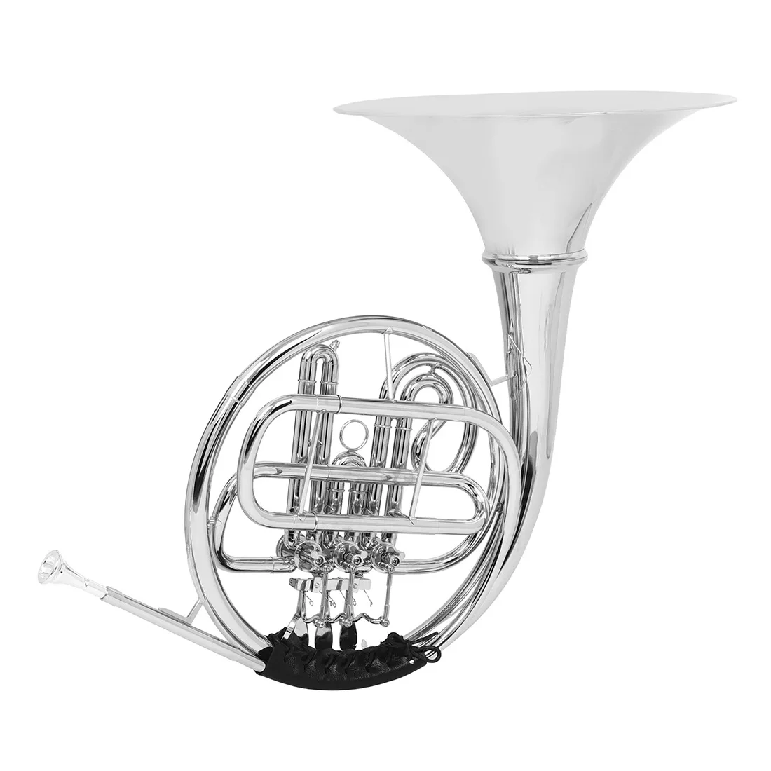 OEM production high level standard silver plated finished 4 double french horn