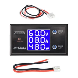 LCD Digital Voltmeter Ammeter Power Meter Voltage Detector Tester Display DC 0-500V 10A