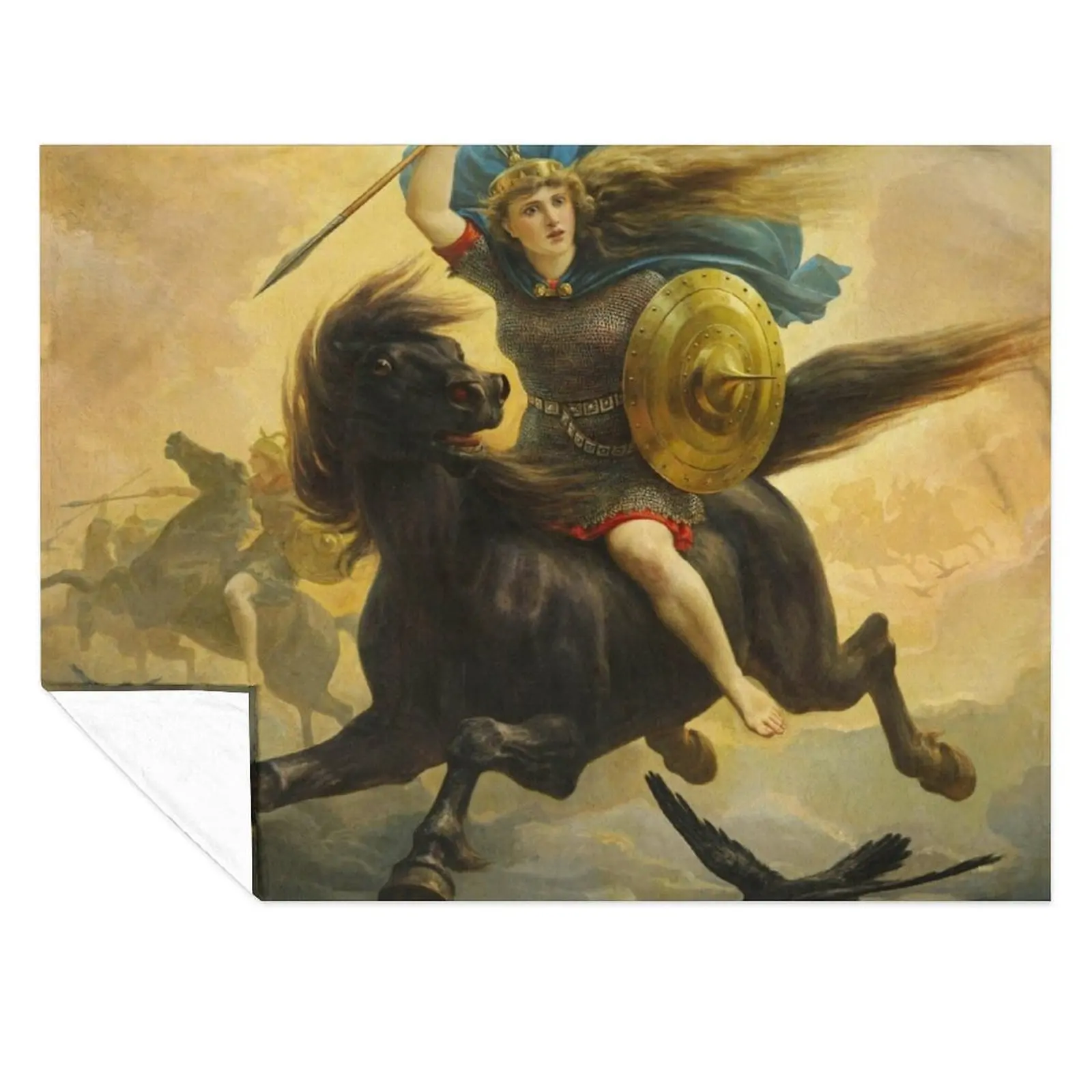 

The Valkyrie - Peter Nicolai Arbo Throw Blanket Travel Beautifuls Designers For Baby Blankets