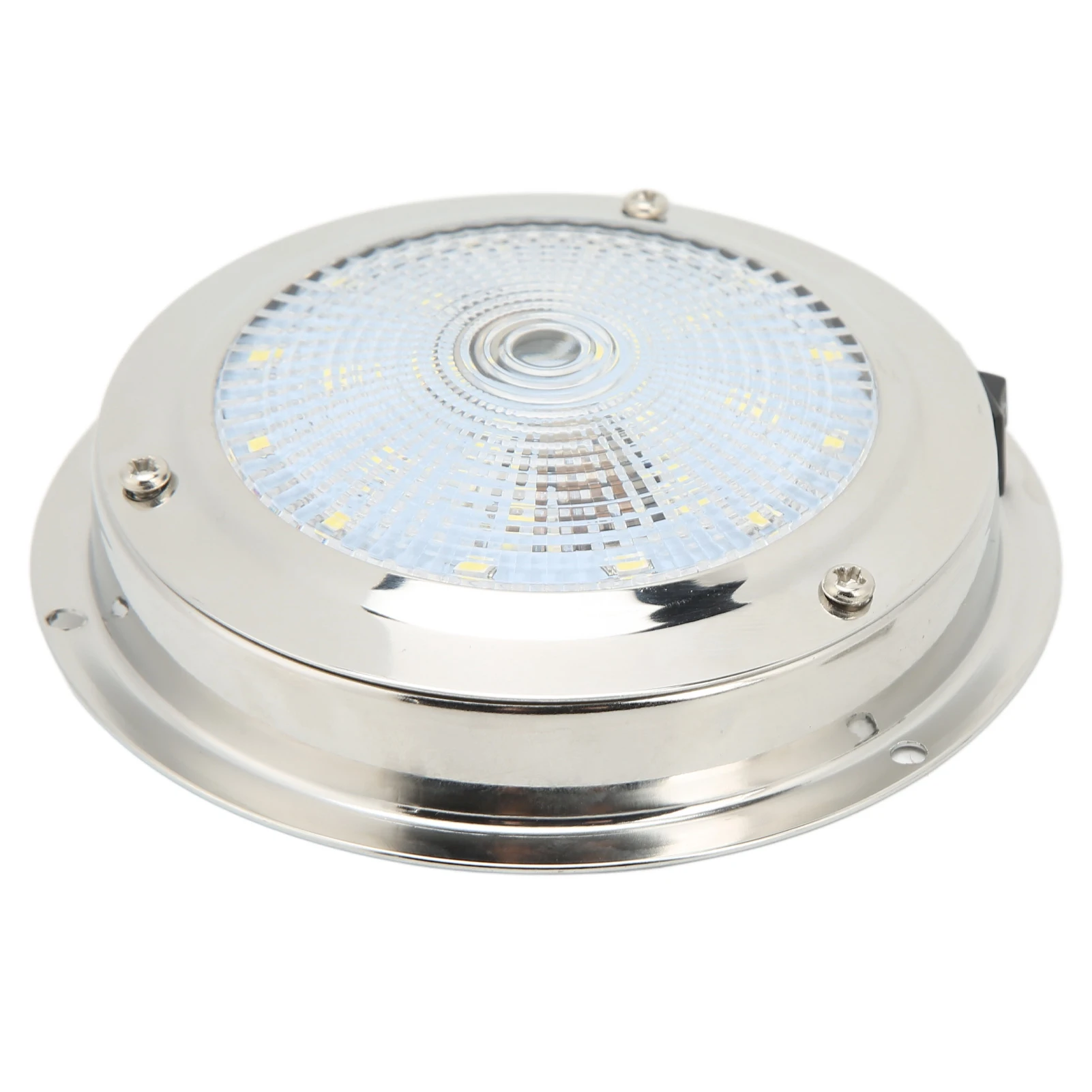 Boat LED Dome Light RV Ceiling Dome Light IP65 Waterproof 316 Stainless Steel Housing DC12‑24V Marine Courtesy Lamp