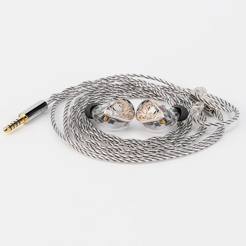 سماعة أذن MOONDROP PSYCHE اثنان ديناميكية + أربعة محرك متوازن + أربعة محركات مستو داخل الأذن سماعات HIFI 4.4 منفذ متوازن