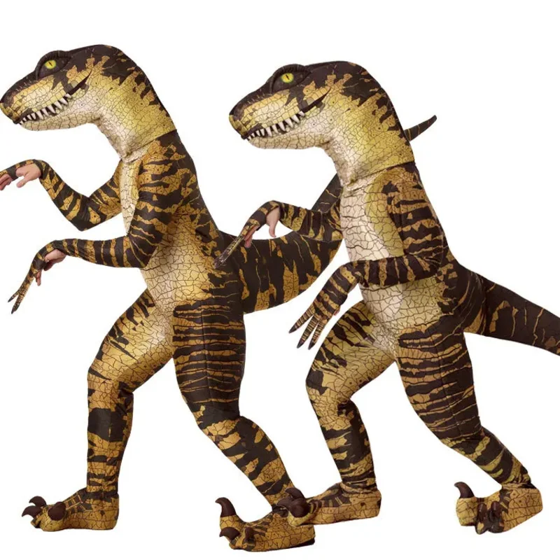 

Mascot T Rex anime cosplay dinosaur for adult men kids Dino cartoon devil Velociraptor Halloween costume with headgear
