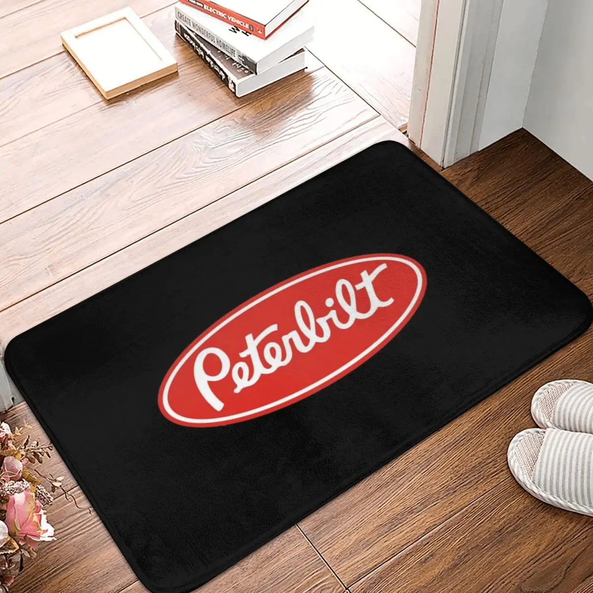 Peterbilt Truck Racing Logo Non-slip Doormat Floor Mat Dust-proo Carpet Rug for Kitchen Entrance Home Bedroom Footpad Mats