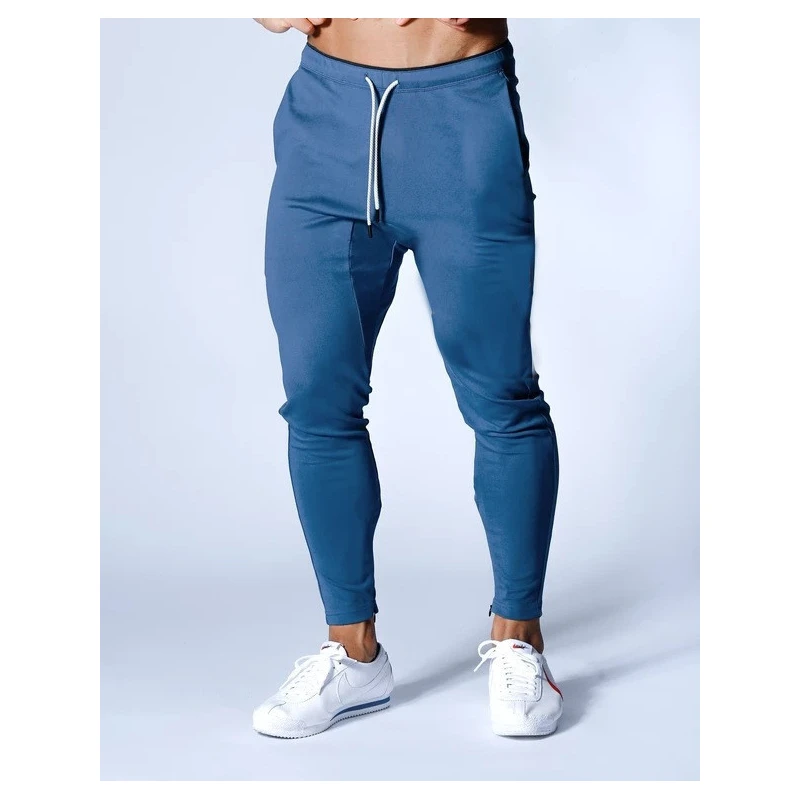 Men's Spor Slim Fit Training Pants Casual Sweatpants mid Waist Long Trousers Running Exercise Small Foot Pants