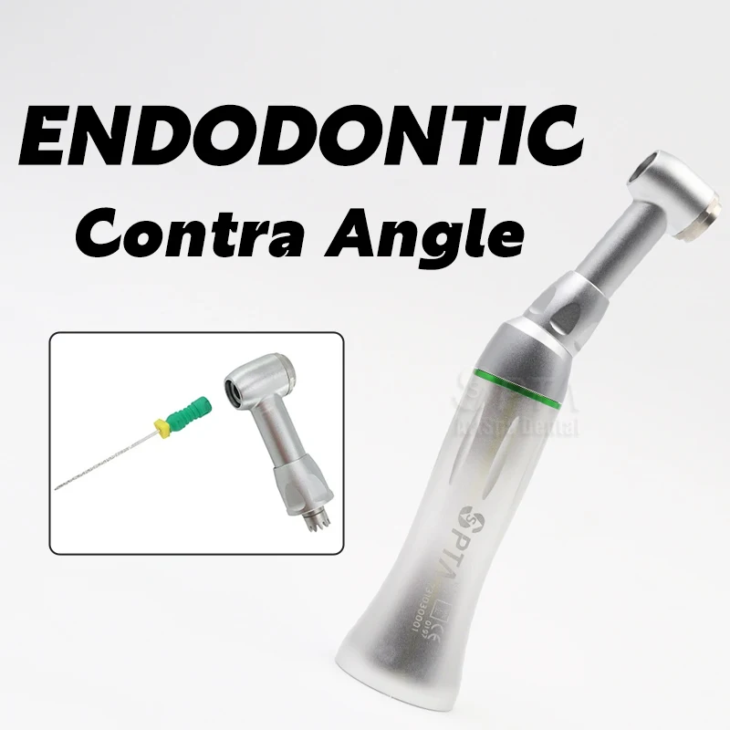 10:1 Head Contra Angle Low Speed Handpiece Dentist Equipment 60°Twist Reciprocating Hand Engine Files Endodontic Rotary