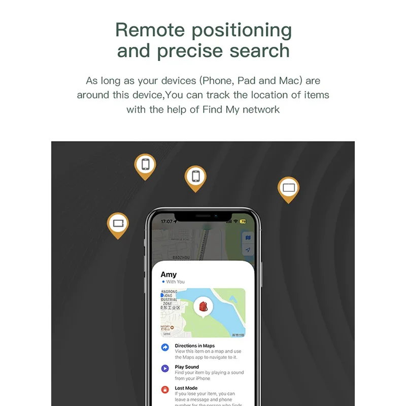 Xiaomi Smart Tracker Bluetooth Mini Item Loss Prevention Airtag Find My Kids Elderly Pets Keys Finders Only For iOS Apple iPhone