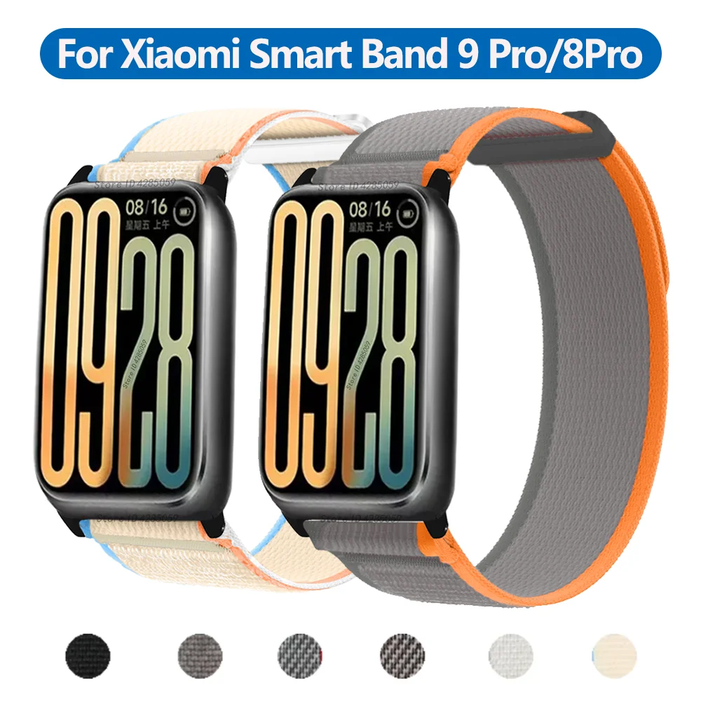 Нейлоновый ремешок-петля для Xiaomi Smart Band 9 Pro 8Pro, браслет Correa, ремешок для часов Redmi Watch 4, умные часы, спортивный ремешок, аксессуары