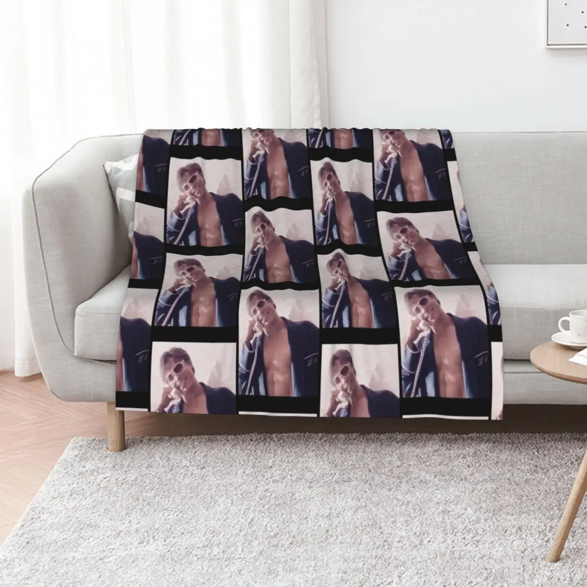 Nicholas Chavez Lyle Throw Blanket Flannel Fabric Plaid on the sofa Fashion Sofas Kid'S Beach Personalized Gift Blankets