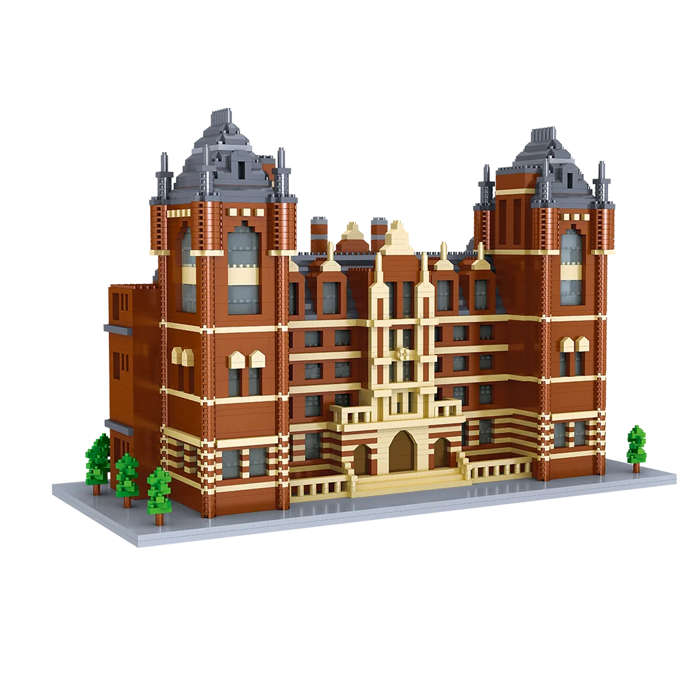 KNEW BUILT University of Cambridge Micro Mini Build Blocks College Construction Adult Children Toy Assemble Caltech Harvey Brick