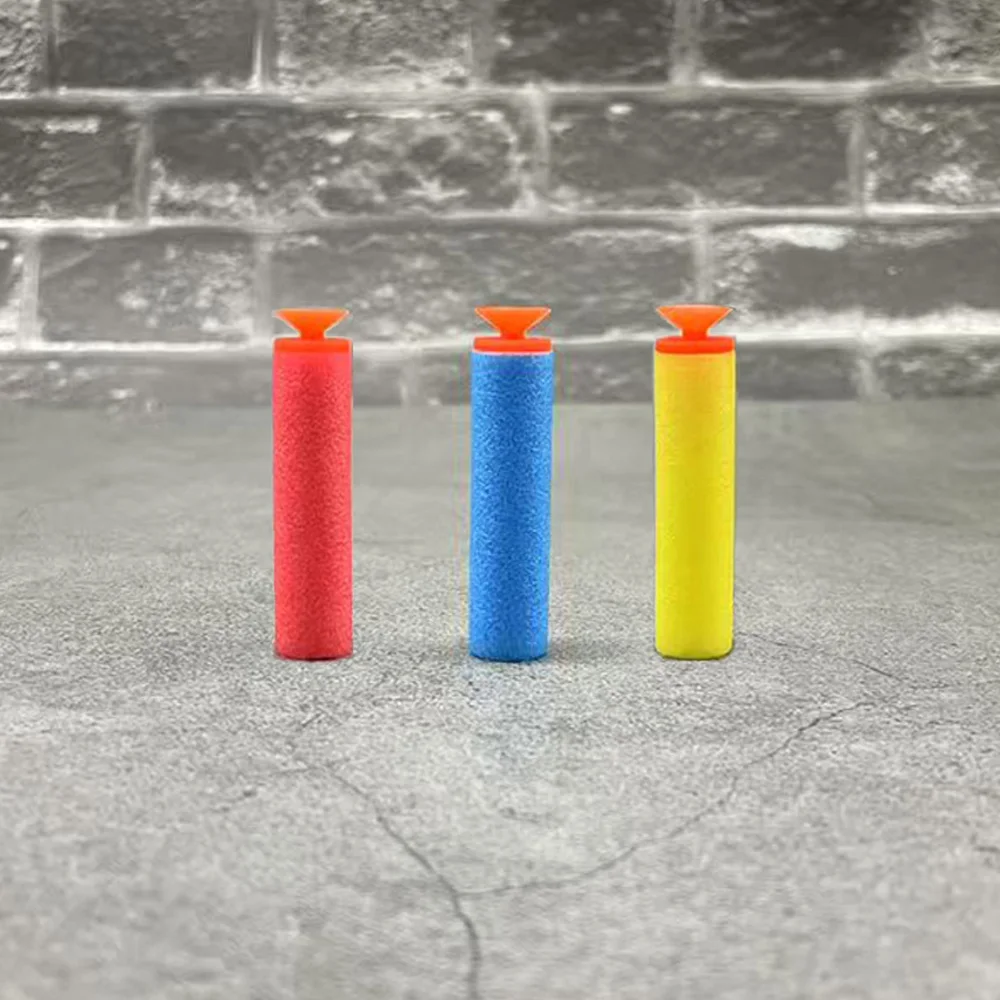

5.5CM Suction Cup Sponge Soft Bullet Yellow Blue Red Safety Foam Toy Gun Bullets Accessory QJ111