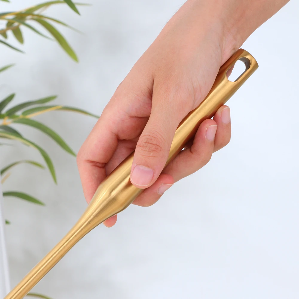 1/7pcs Gold Cooking Tool Set Chopsticks Tube Kitchenware Soup Ladle Colander Set Egg Stirrer Food Clip Kitchen Utensils