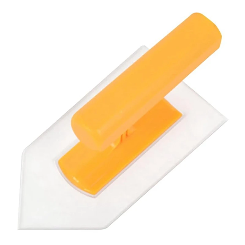 ABRE-Plastic Trowel Kit Round&Square&Tipped End Finishing Trowels 3 Piece Small Light Weight Finishing Plastic Trowel