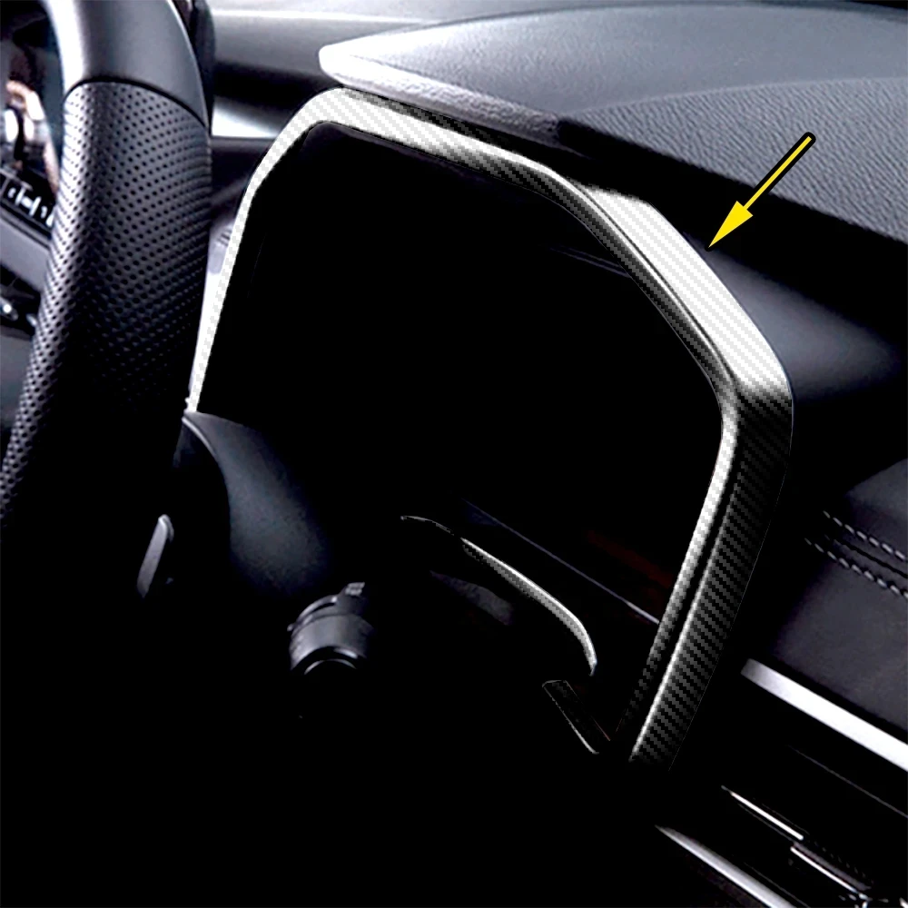 For Mitsubishi Outlander RHD 2022 2023 2024 Car Dashboard Instrument Frame Panel Cover Trims Decoration Sticker Car Accessories