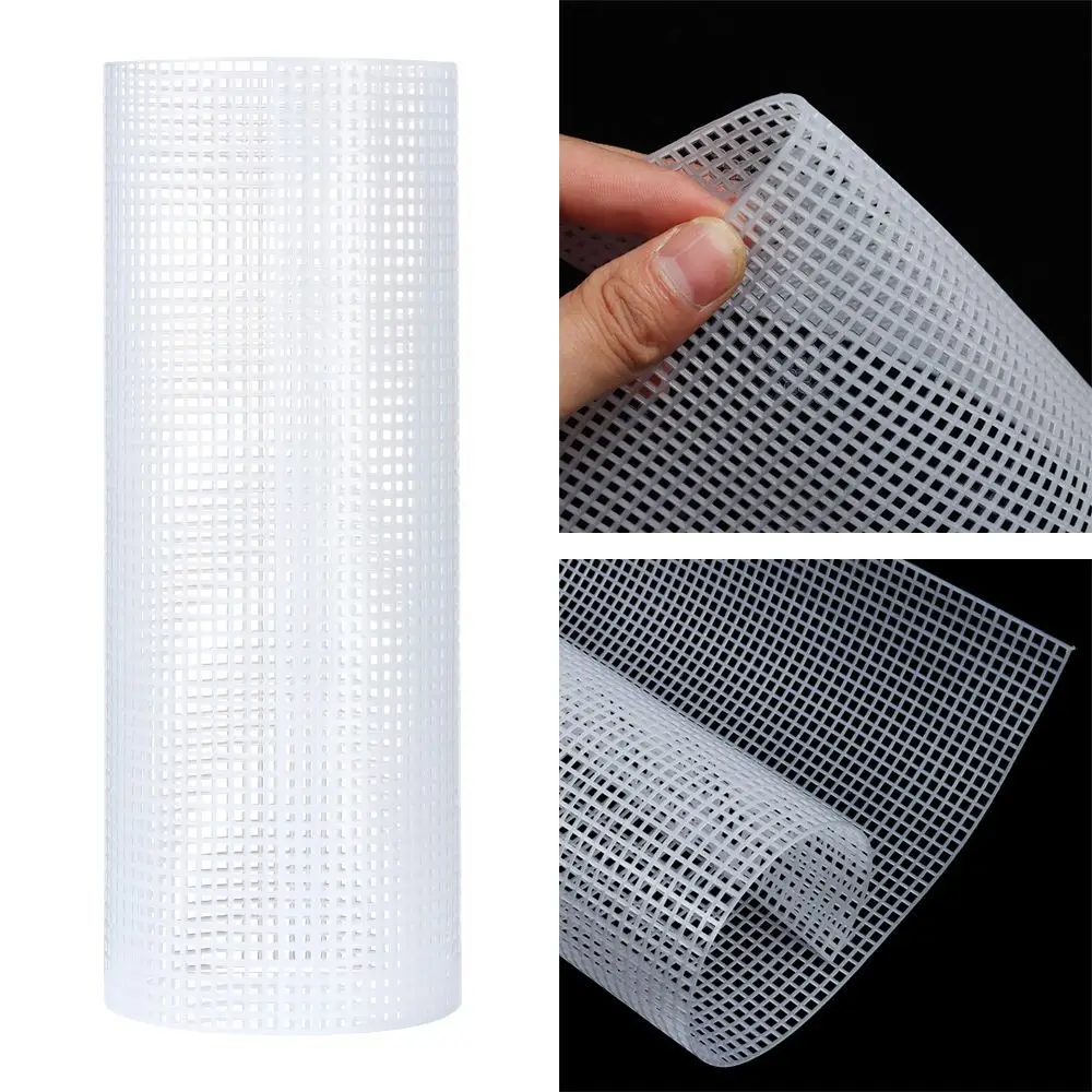 Plastic Mesh Cloth For Bag Rug Thread Hook Craft Supplies DIY Handcraft Latch Hook Bags Made Plastic Grid Hook Crafts Accessory