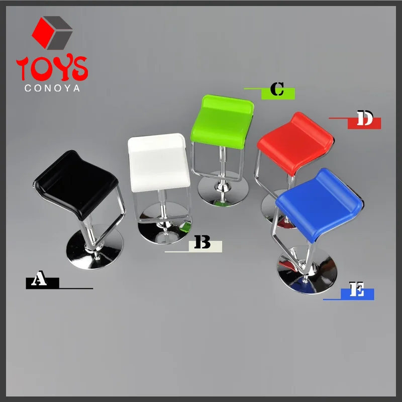 ZYTOYS ZY3005 1/6 Toy Rotatable Bar Chairs 6CM Height Seat Model Soldier Scene Accessories Fit 12'' Action Figure Body Dolls