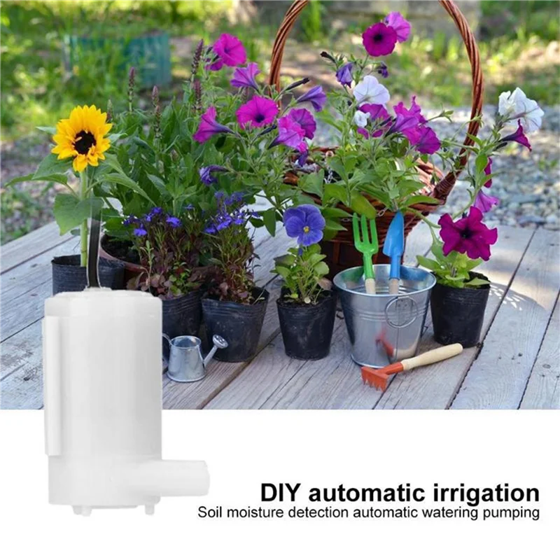 

【MEET】4 комплекта автоматического орошения DIY комплект водяной насос обнаружение влажности почвы садовый капельный полив полив система орошения