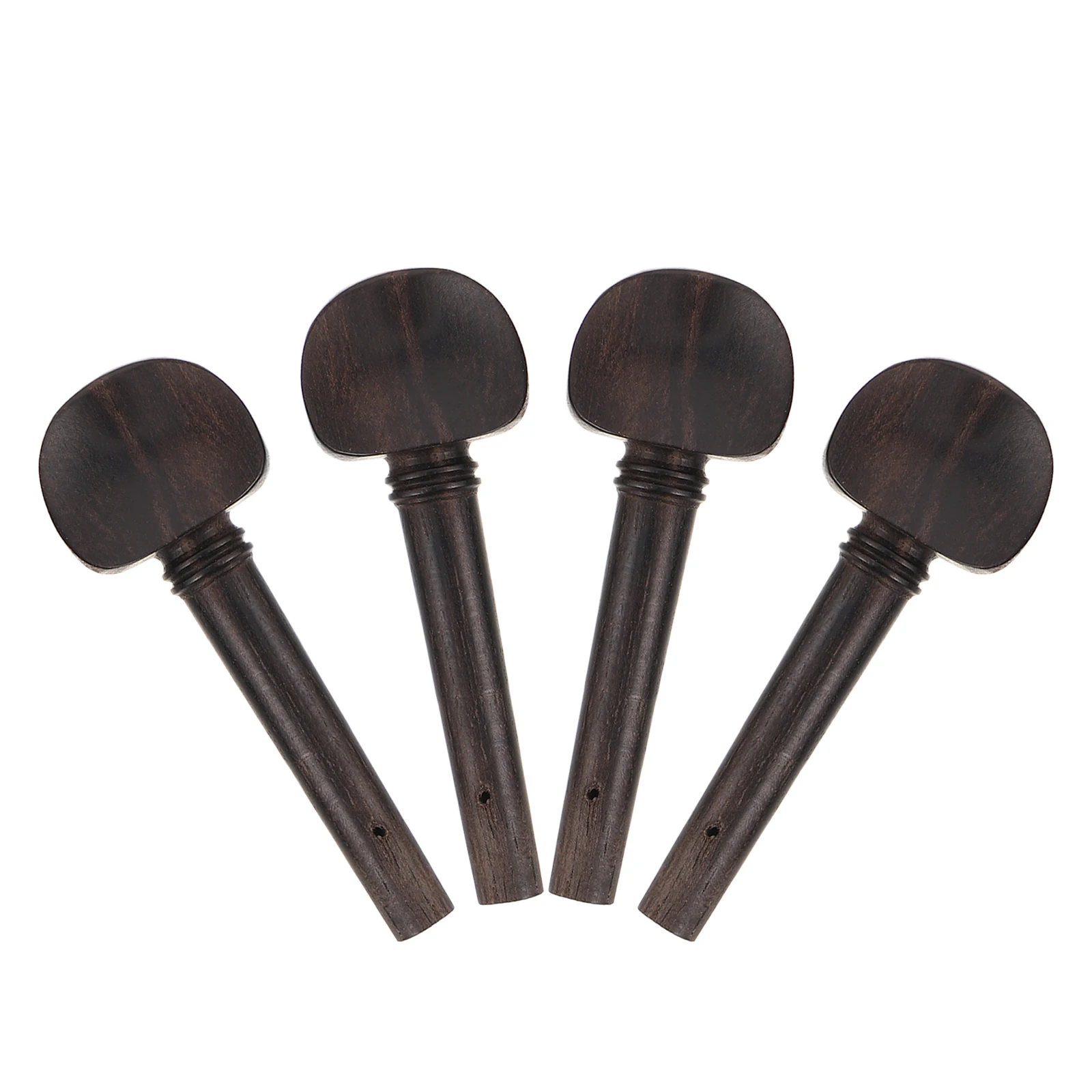 

4 Pcs Violin Tuning Nail Shaft Tuner Ebony Crafts Pegs Accessories Professional Black Replacement