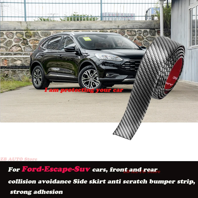 

Strong adhesive bumper strip, front and rear lip side skirts, collision and scratch resistant, suitable For Ford Escape Suv