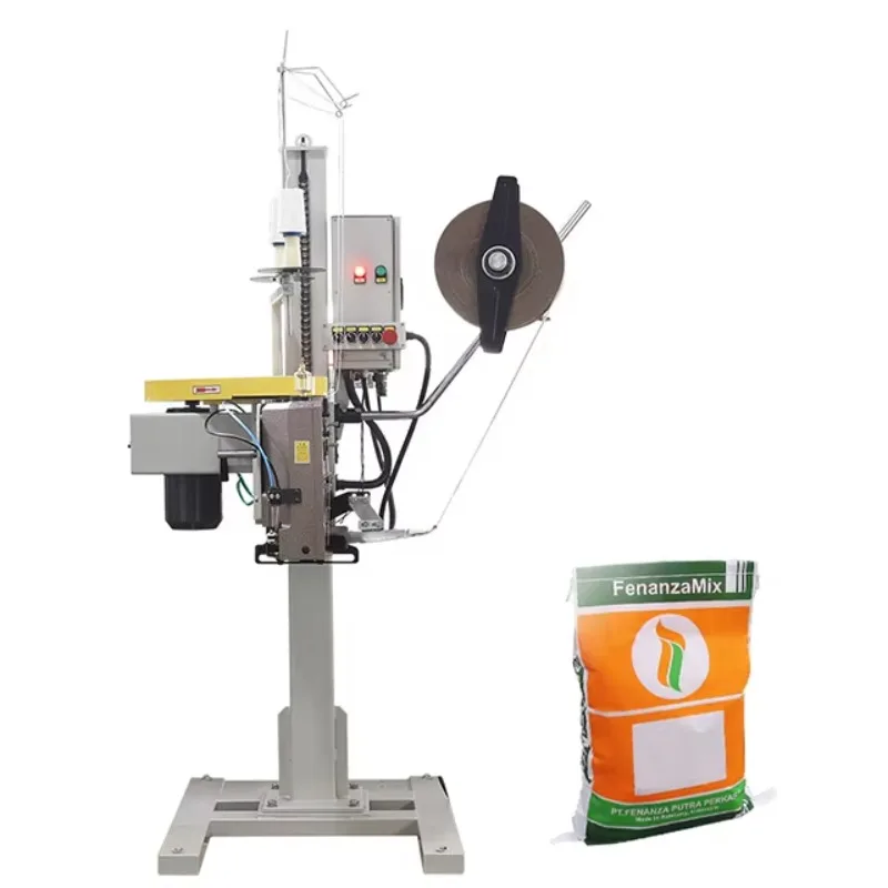 FBS-10 Hualian Industrial Automatic Heavy Jumbo Bag Sealer Edge-Binding Stitching Sewing Packaging Machine for Rice