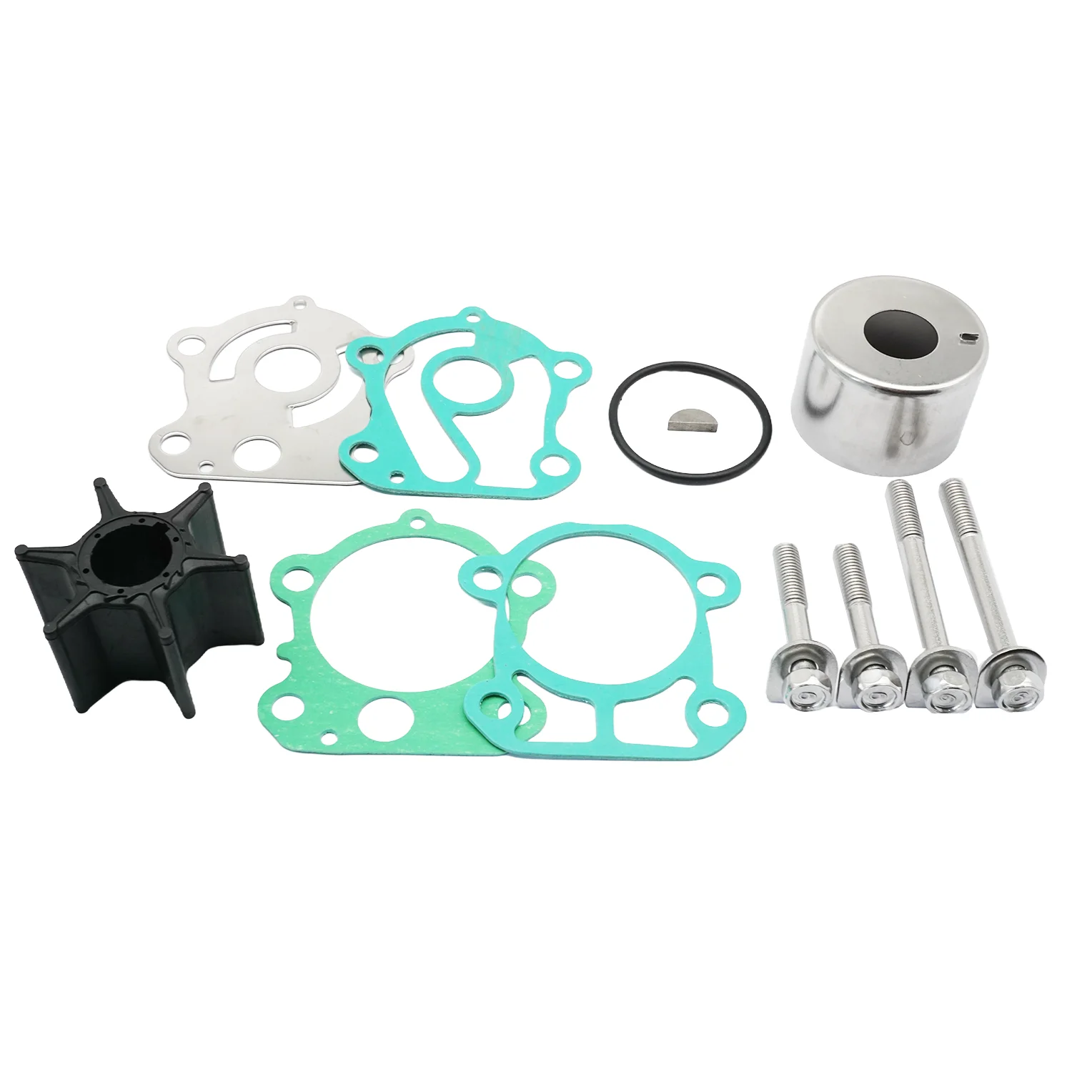 

67F-W0078-00 Marine Water Pump Impeller Repair Service Kit For Yamaha 75 80 90 100 HP 4 Stroke Outboard Engines 67F-W0078-01