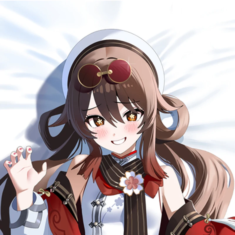 

Anime Dakimakura Pillow Hu Tao 2-Side Print Pillowcase Hugging Body Cushion Cover Otaku Waifuristmas Decoration