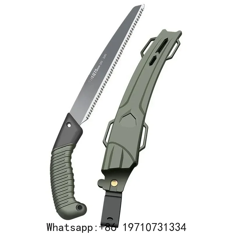 Ergonomic Folding Hand Saw with No-Slip Handle for Outdoor Wood Branch Cutting Tree Trimming Camping Backpacking Hiking Hand Too