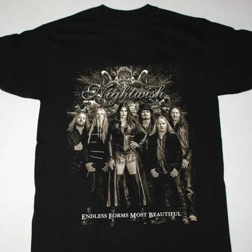 Nightwish Endless Forms Most Beautiful Black S to 5XL Camiseta Regalo de Navidad