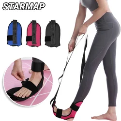 Fitness Open Back Muscle Relaxation Yoga Stretching Band Leg Stretcher Flexibility Strap For Rehabilitation Plantar Fasciitis