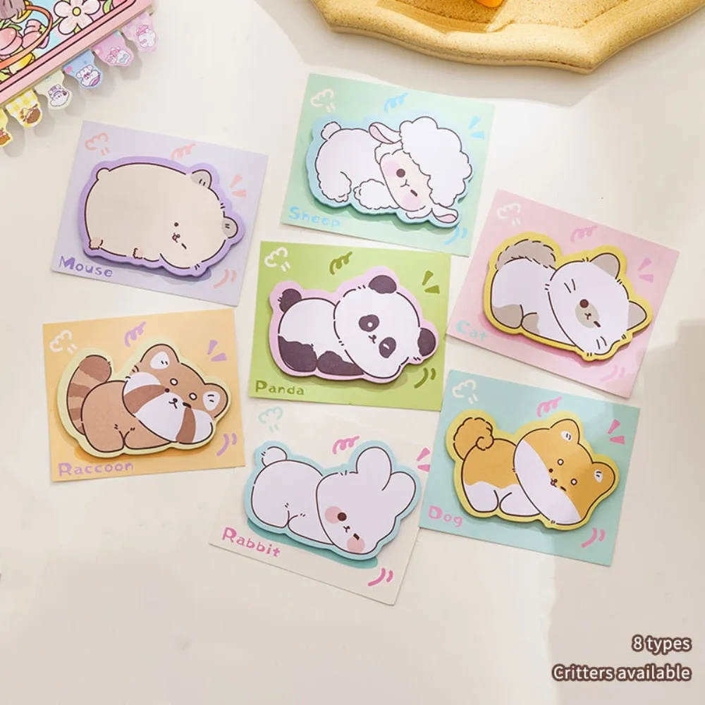 Memo Pad Animal Sticky Notes Memo Note Journaling Planner Animal Shape Note Paper Sticky N Times Note Pad Teen/Adult/ Girls