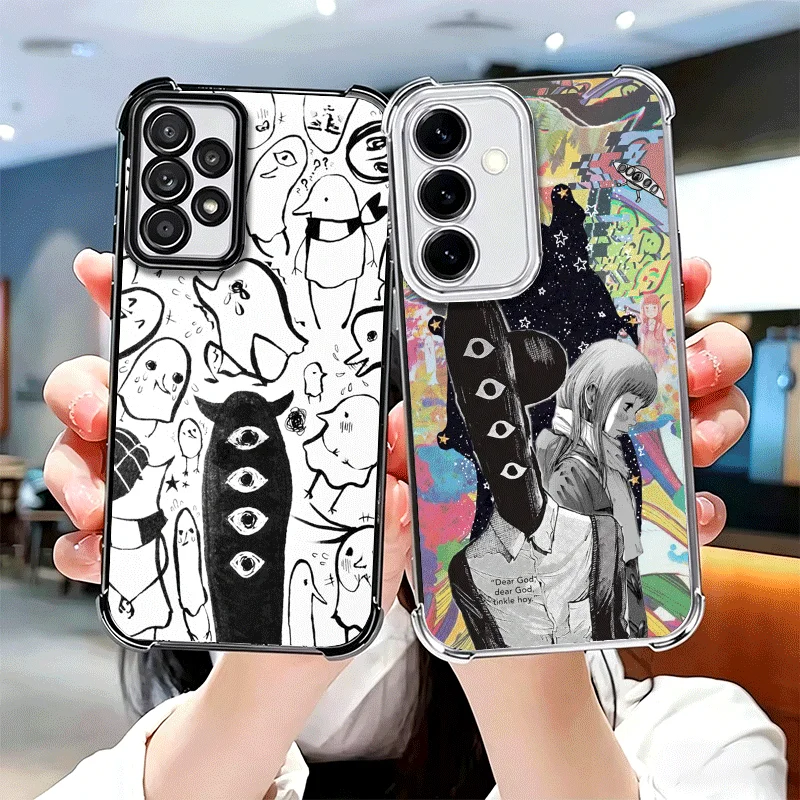 Oyasumi Punpun Anime Soft Phone Case For Samsung A17 A27 A07 A37 A57 A16 A56 A15 A55 A14 A54 A13 A53 A26 A36 A25 A35 A24 A34 A23
