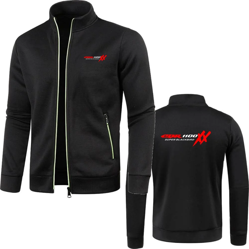 Men Sweatshirts Zipper Jackets Fleece Tracksuit CBR 1100 SUPER BLACKBIRD XX T-S Motorcycles  CBR 1100XX Car Knitted Jersey