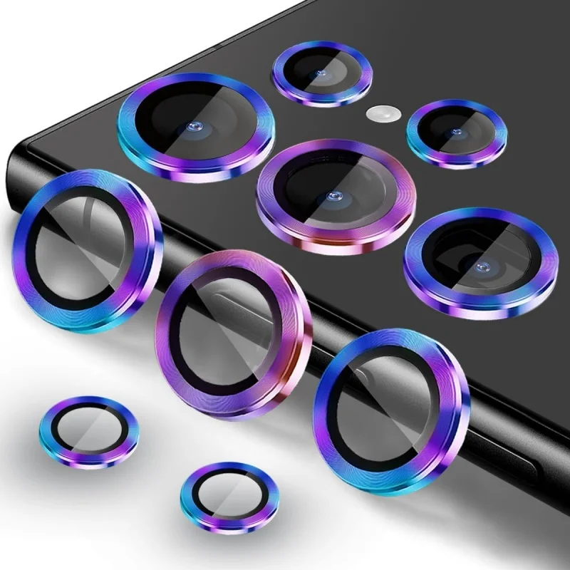 Metal Ring Lens Glass for Samsung Galaxy S25 Ultra s24+ s24 Plus FE Camera Protector for SAM s25ultra Back Lens Protective Cap