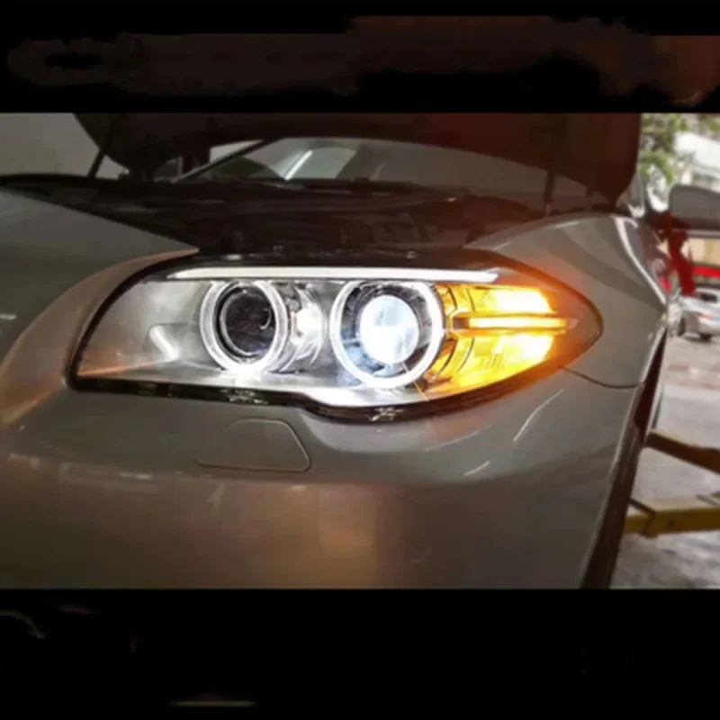 

Светодиодные фары дневного света DRL для BMW F18 520 525 528 530 535 Указатель поворота «ангельские глазки» Автомобильные лампы