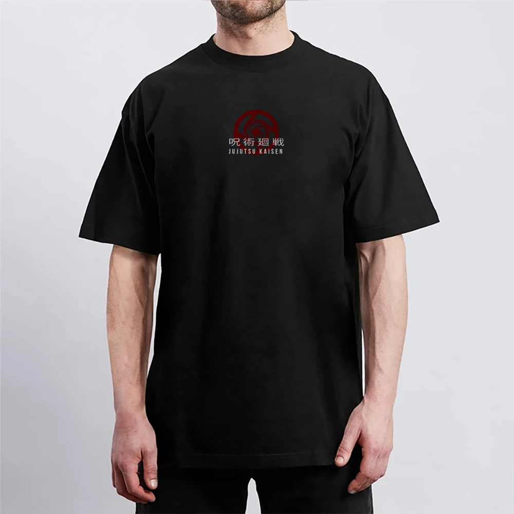 Horror Technology Men's Printed T-Shirt Fashion New Trend Short Sleeve Pure Cotton Shoulder Japanese Style Crew Neck Pullover
